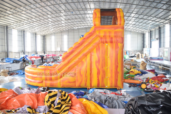 Slam N Curve Inflatable Water Slide Sunny Fun Largest Blow Up Splash Pool Double Lane Water Slide