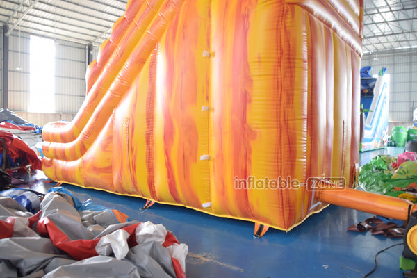 Slam N Curve Inflatable Water Slide Sunny Fun Largest Blow Up Splash Pool Double Lane Water Slide