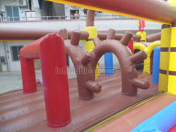 Inflatable Pirate Ship Bounce House Jumping Obstacle Course