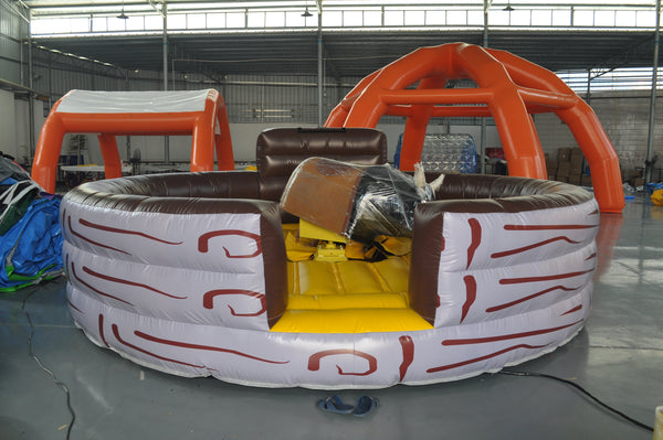 Amusement Park Inflatable Mechanical Bull Electric Rodeo Mech Bull Inflatable Mechanical Bull Riding
