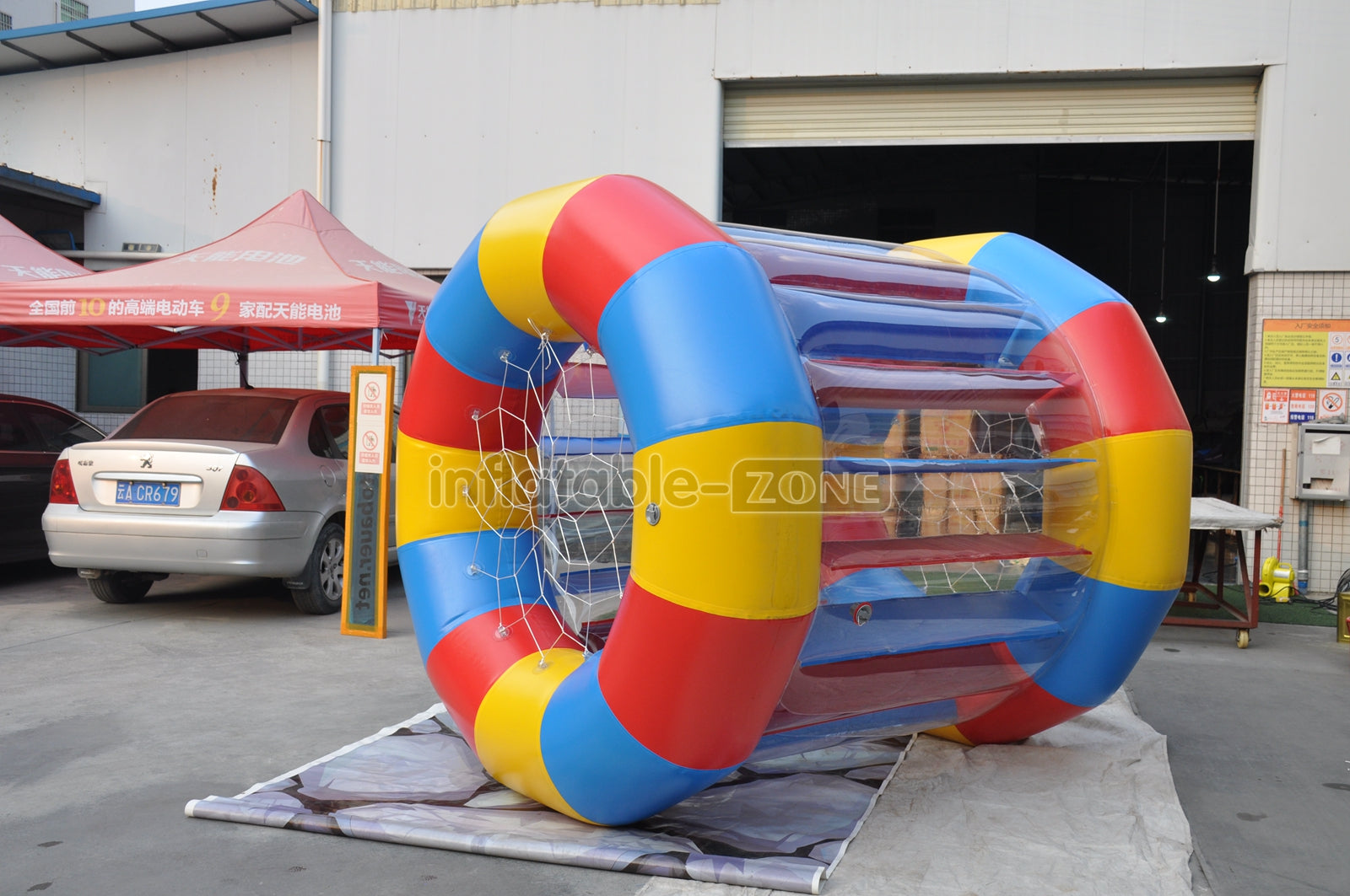 Colorful Inflatable Water Roller Water Drum Roller Water Roller Barrel