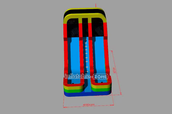 Inflatable-Zone Design Outdoor Games Blow Up Slide Party Commercial Colorful Double Lanes Inflatable Slide