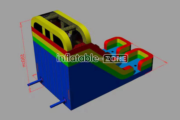 Inflatable-Zone Design Outdoor Games Blow Up Slide Party Commercial Colorful Double Lanes Inflatable Slide