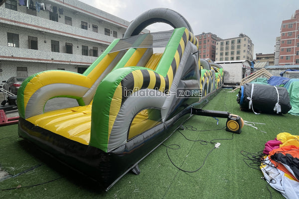Fun Run Obstacle Course Backyard Ninja Warrior Inflatable Course Outdoor Playground Obstacle Birthday Party