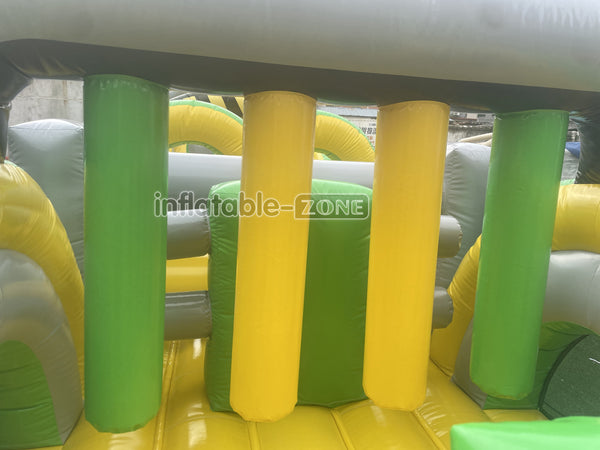 Fun Run Obstacle Course Backyard Ninja Warrior Inflatable Course Outdoor Playground Obstacle Birthday Party