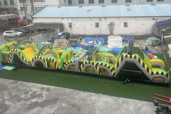 Fun Run Obstacle Course Backyard Ninja Warrior Inflatable Course Outdoor Playground Obstacle Birthday Party