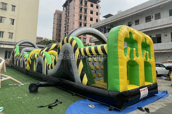 Fun Run Obstacle Course Backyard Ninja Warrior Inflatable Course Outdoor Playground Obstacle Birthday Party