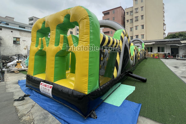 Fun Run Obstacle Course Backyard Ninja Warrior Inflatable Course Outdoor Playground Obstacle Birthday Party