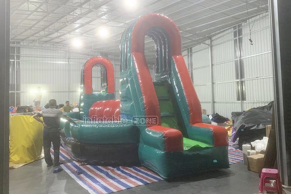Interactive Wipeout Giant Blow Up Balls Inflatable Obstacle Course Challenge Inflatable Sports Game With Slide