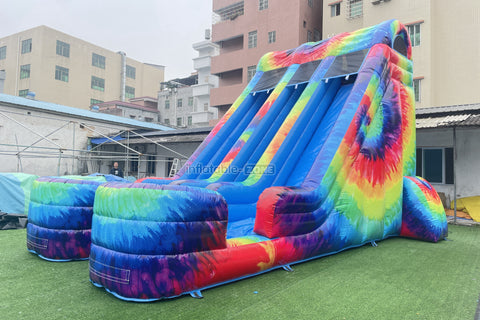 Commercial Inflatable Double Slide Outdoor Inflatable Big Slide Giant Inflatable Dry Slide For Kids