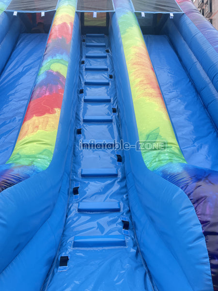 Commercial Inflatable Double Slide Outdoor Inflatable Big Slide Giant Inflatable Dry Slide For Kids