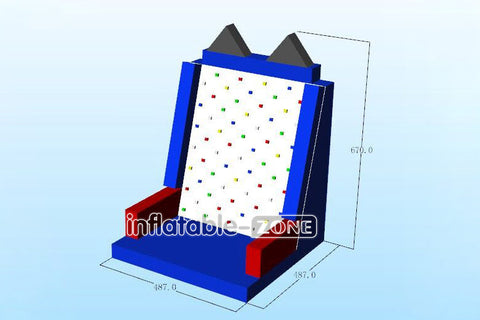 Inflatable-Zone Design Giant Inflatable Rock Climbing Wall With Mattress Sports Games Climbing Wall For Kids