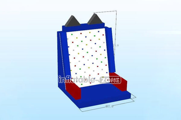 Inflatable-Zone Design Giant Inflatable Rock Climbing Wall With Mattress Sports Games Climbing Wall For Kids