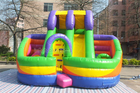 Fun Party Large Inflatable Jumping Bouncer With Slide Best Outdoor Blow Up Slides For Backyard