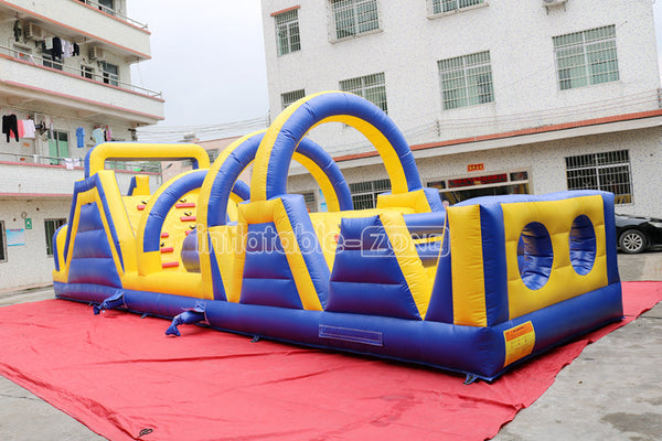 Best pvc giant land adult inflatable obstacle course for sale