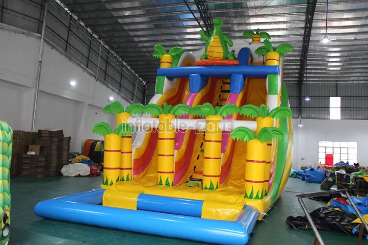Inflatable Water Slide Iceberg,Water Slide Inflatable Titanic,Blue Inflatable Water Slide