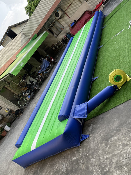 blue & green color air track mat gymnastic mats inflatable air track tumble track air mat air track yoga mat