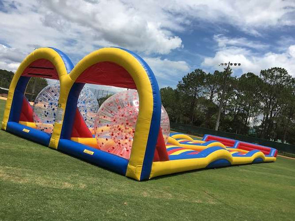 Inflatable Zorb Ball Ramp Game,Inflatable Zorbing ball  Race Track
