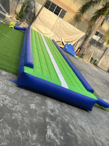 blue & green color air track mat gymnastic mats inflatable air track tumble track air mat air track yoga mat