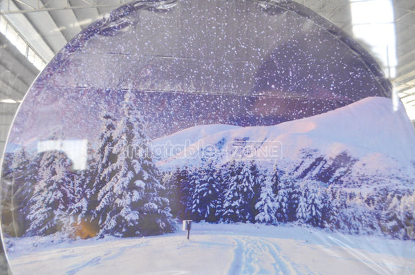 Custom-size giant-inflatable-snow-globe inflatable christmas snow globe