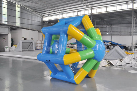 Air tight  Floating inflatable water roller wheel  water wheel for aqua running