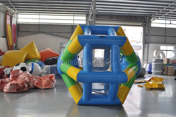 Air tight  Floating inflatable water roller wheel  water wheel for aqua running