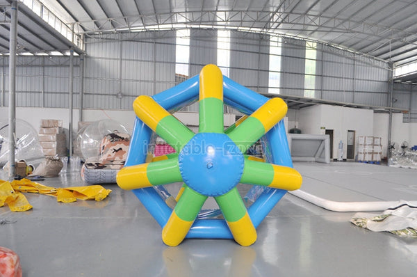 Air tight  Floating inflatable water roller wheel  water wheel for aqua running