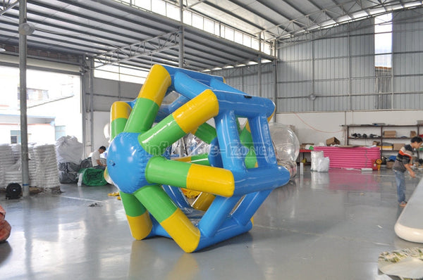 Air tight  Floating inflatable water roller wheel  water wheel for aqua running