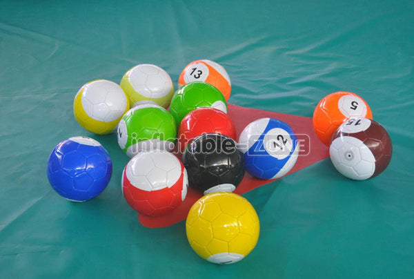 inflatable foot snock billiard ball, inflatable pool soccer table Snook football