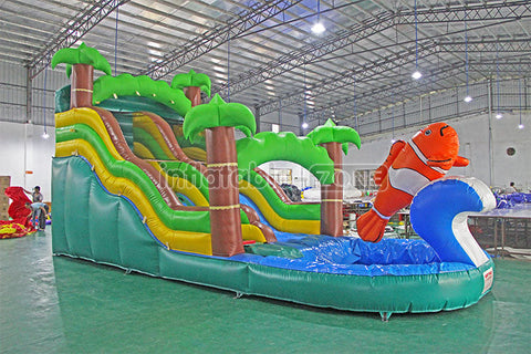 Hot selling customized attractive huge inflatable slide for children