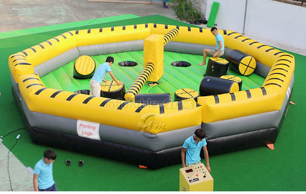 Interactive inflatable meltdown challenge games for sale  Inflatable wipeout game with mechanical