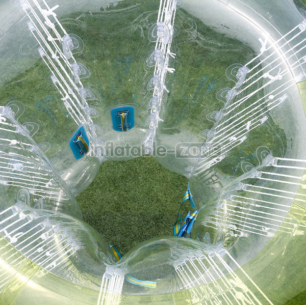 Half color inflatable bubble football, inflatable bubble bumper ball price