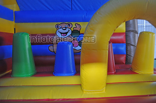 Giant funny inflatable slide bouncer commercial jumping castles