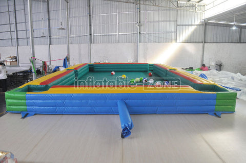 inflatable foot snock billiard ball, inflatable pool soccer table Snook football