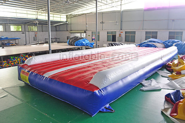 Flat inflatable gym tumble track air sealed material cheap gym mats
