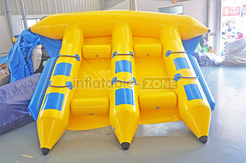 Adult inflatable fly fish water game inflatable flying fish banana boat for water sports