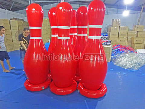 Inflatable human bowling game ,giant inflatable bowling pins,big inflatable bowling pin seller