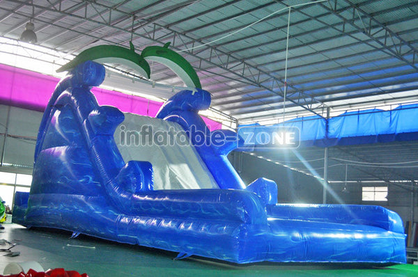 Inflatable dolphin slide, giant inflatable dolphin jumping slide