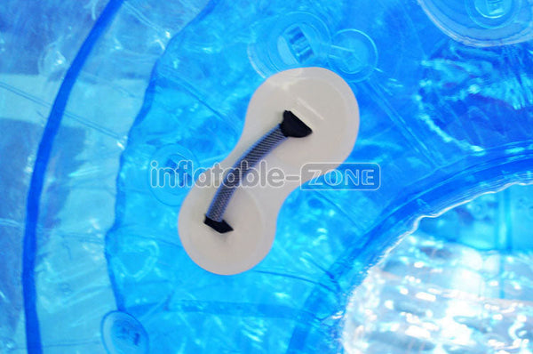 Blue color Transparent inflatable water roller, human inside water rolling tube