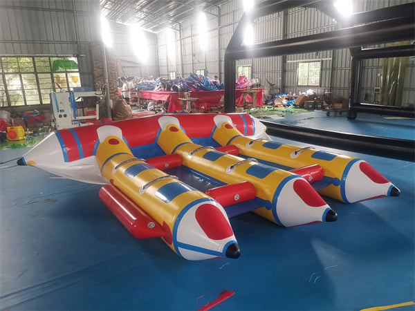 Commercial grade inflatable flying fish boat ,inflatable flying fish for sale