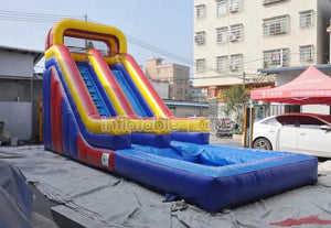 Inflatable Slide Adult Size Inflatable Water Slide Pool ,Backyard Inflatable Water Slide