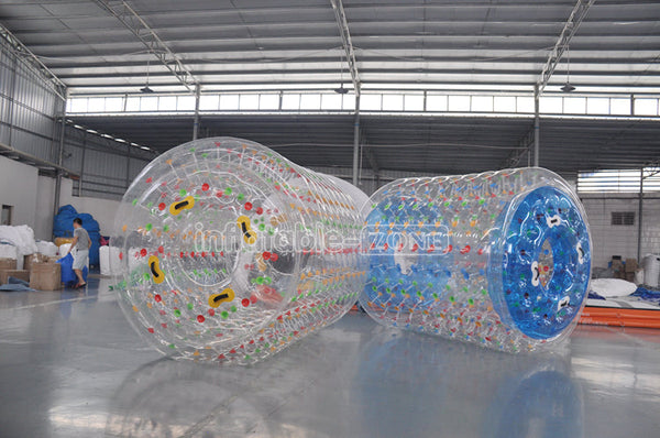 inflatable roller bubbles water rolling ball, water pool inflatable hamster roller wheel