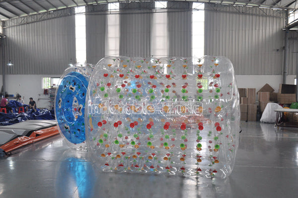 inflatable roller bubbles water rolling ball, water pool inflatable hamster roller wheel