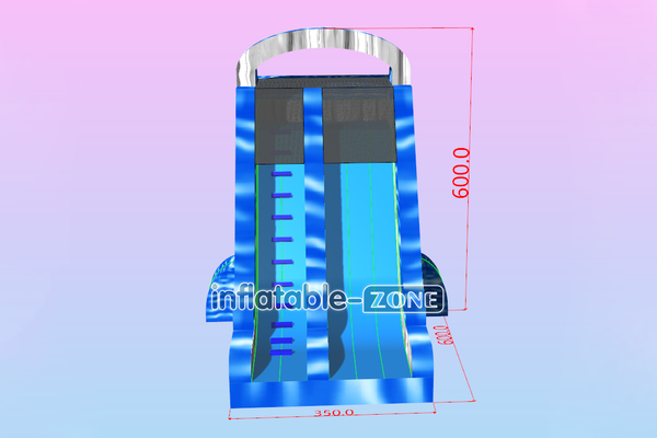 Inflatable-Zone Design Huge Inflatable Dry Slide Blue Marble Blow Up Slide Play Center For Outdoor Party