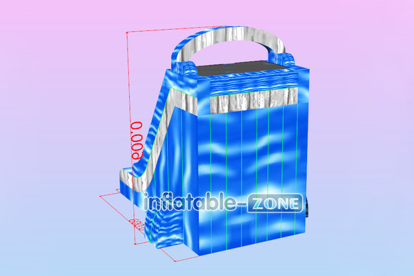 Inflatable-Zone Design Huge Inflatable Dry Slide Blue Marble Blow Up Slide Play Center For Outdoor Party