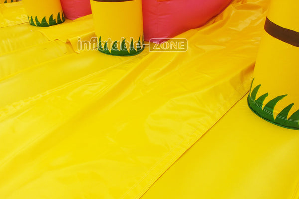 Huge Inflatable Slide Palm Tree Inflatable Bouncing Castle Fun Jump Dinosaur In Jungle Inflatable Slide Bouncer