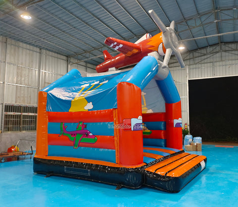 Airplane Inflatable Bouncy Jumping Castle Plane Bounce House