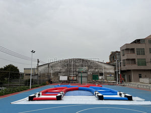 Outdoor Fun Inflatable Zorb Track Coolest Zorb Ball Race Track Human Hamster Ball Track