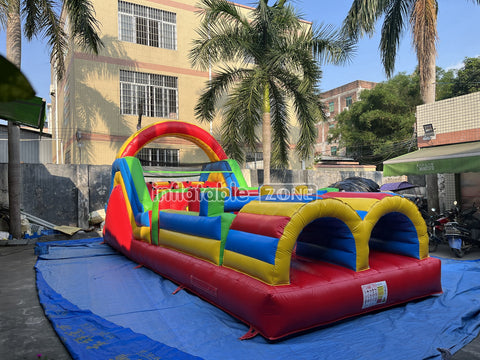 Inflatable Obstacle Course Sports Games Race With Obstacles Course Bounce House