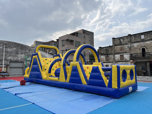 Inflatable Obstacle Course Bounce House Obstacle Course Jumper With Climbing Game